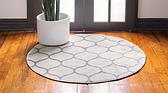 4' x 4' Lattice Frieze Round Rug thumbnail