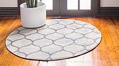 4' x 4' Lattice Frieze Round Rug thumbnail