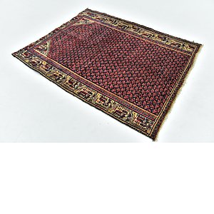 HandKnotted 4' x 5' Farahan Persian Square ...