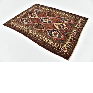 HandKnotted 5' x 6' 6 Bakhtiar Persian Square...