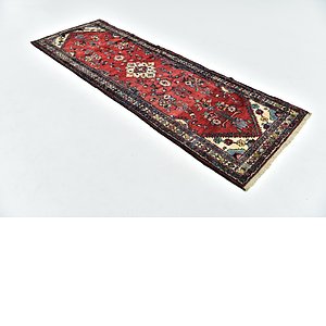 HandKnotted 3' x 9' 2 Hamedan Persian Runner ...