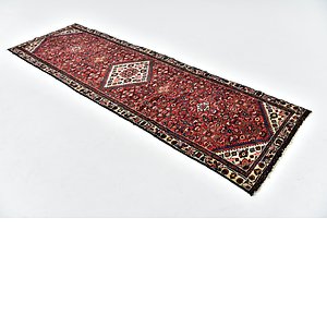 HandKnotted 3' 2 x 10' Hossainabad Persian Run...