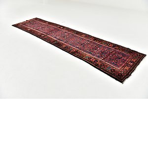 HandKnotted 3' 2 x 12' 10 Hossainabad Persian Run...