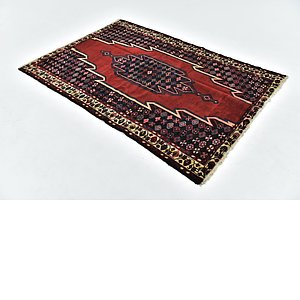 HandKnotted 4' 5 x 6' 5 Mazlaghan Persian Rug