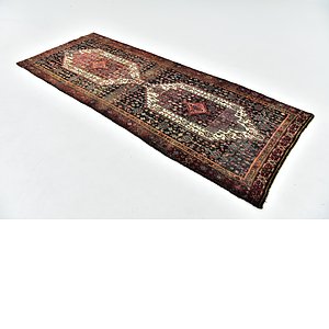 HandKnotted 3' 6 x 9' Sanandaj Persian Runner...