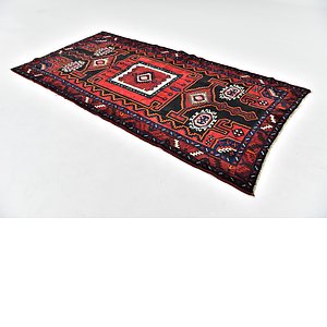 HandKnotted 4' 9 x 9' 6 Zanjan Persian Runner Rug