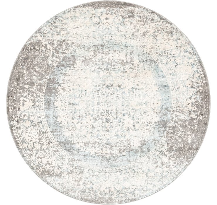 5' x 5' New Vintage Round Rug