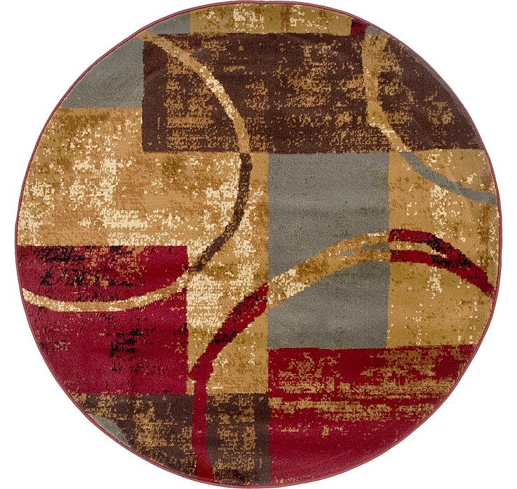 4' x 4' Coffee Shop Round Rug