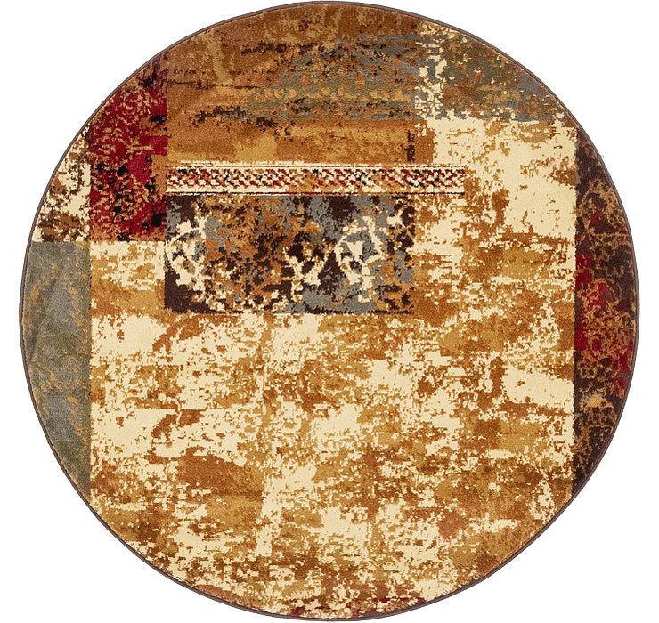 4' x 4' Coffee Shop Round Rug