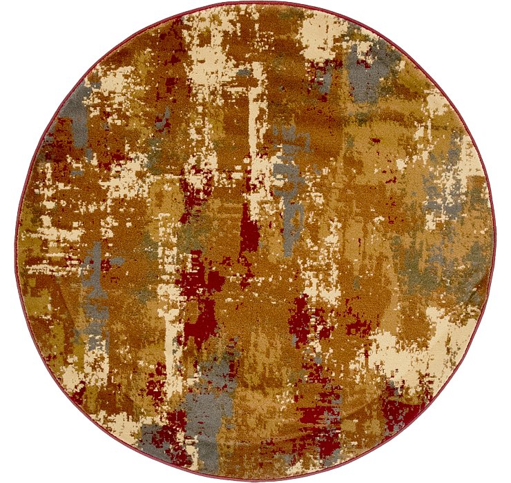4' x 4' Coffee Shop Round Rug