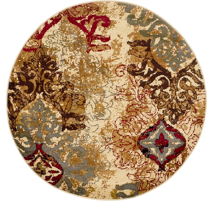 4' x 4' Coffee Shop Round Rug