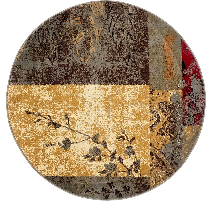 4' x 4' Coffee Shop Round Rug