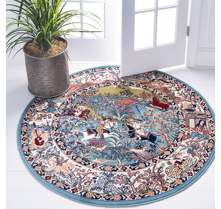 10' x 10' Nain Design Round Rug