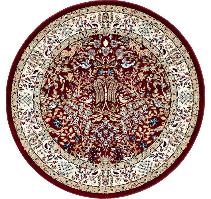 5' x 5' Nain Design Round Rug