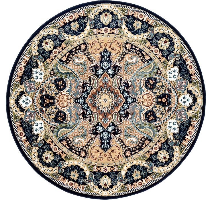 5' x 5' Nain Design Round Rug