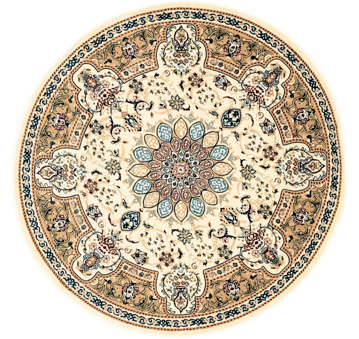 5' x 5' Nain Design Round Rug