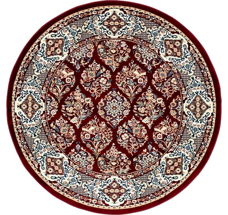 5' x 5' Nain Design Round Rug