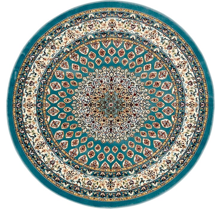 5' x 5' Nain Design Round Rug