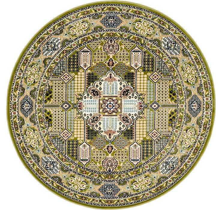 5' x 5' Nain Design Round Rug