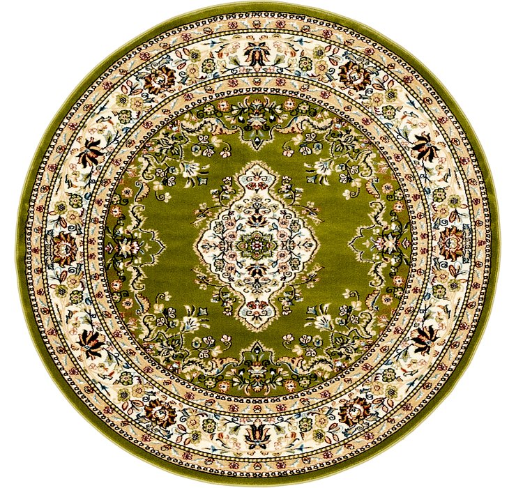 5' x 5' Nain Design Round Rug