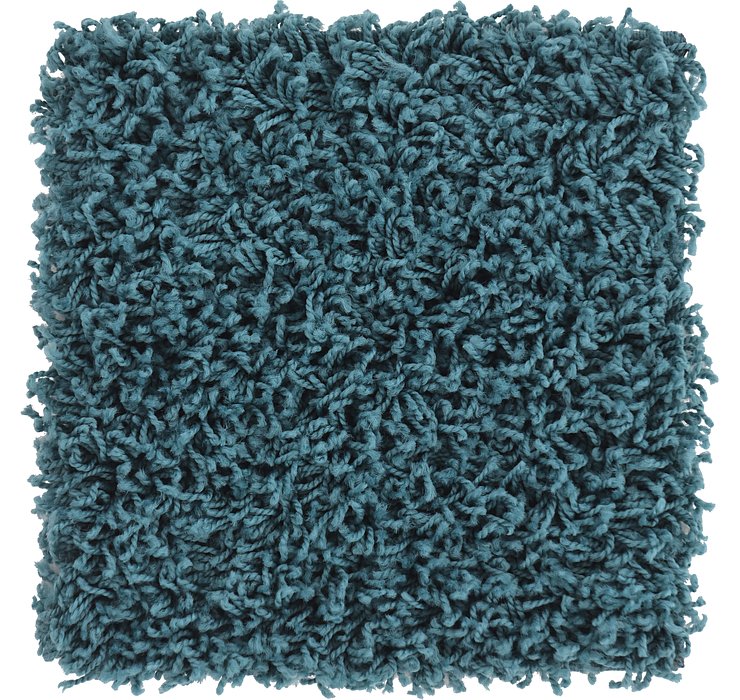 1' x 1' Solid Shag Rug
