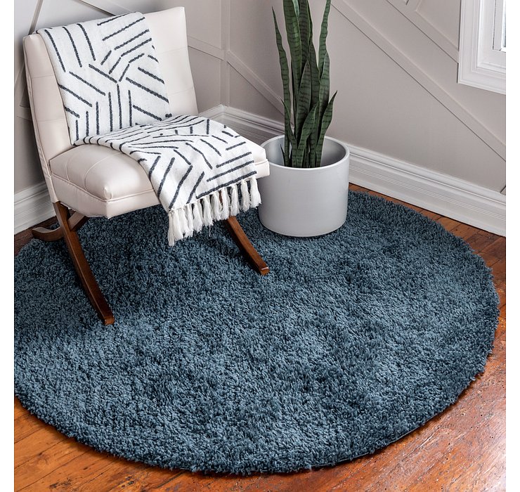 8' x 8' Zermatt Shag Round Rug