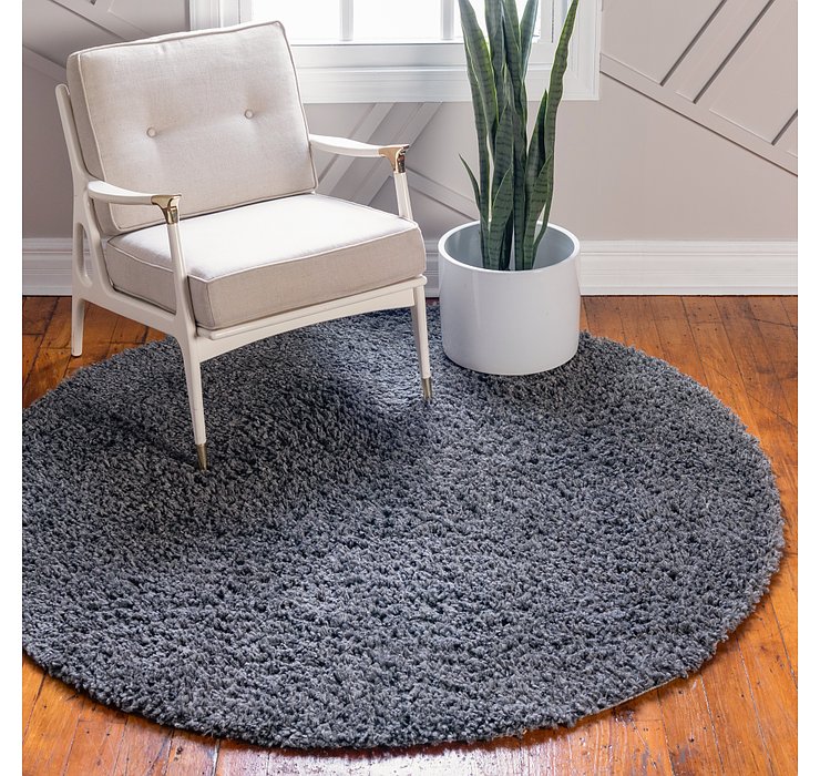 3' 3 x 3' 3 Zermatt Shag Round Rug