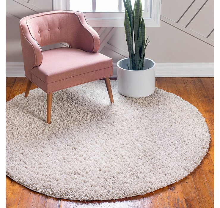 8' x 8' Zermatt Shag Round Rug