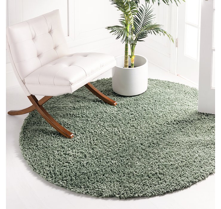 4' x 4' Zermatt Shag Round Rug