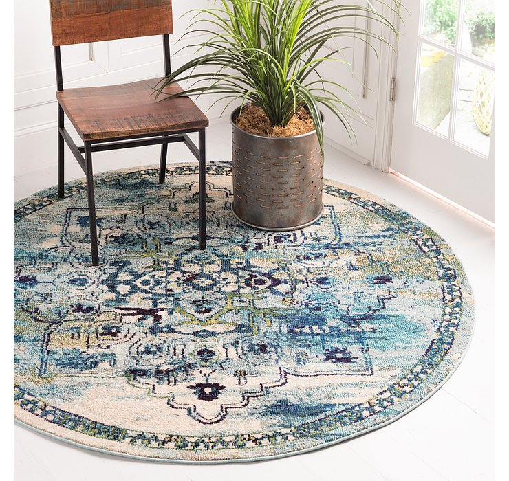 8' x 8' Fleur Round Rug