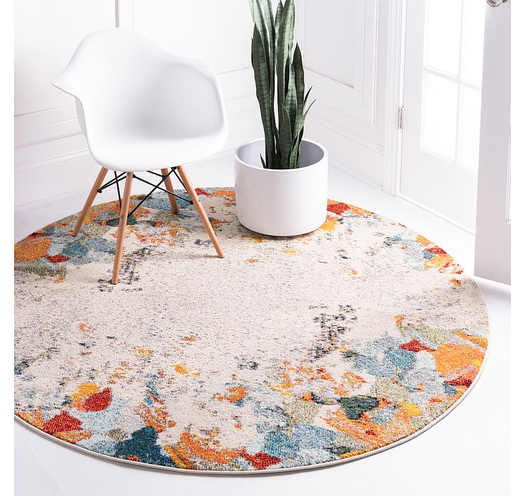4' x 4' Spectrum Round Rug