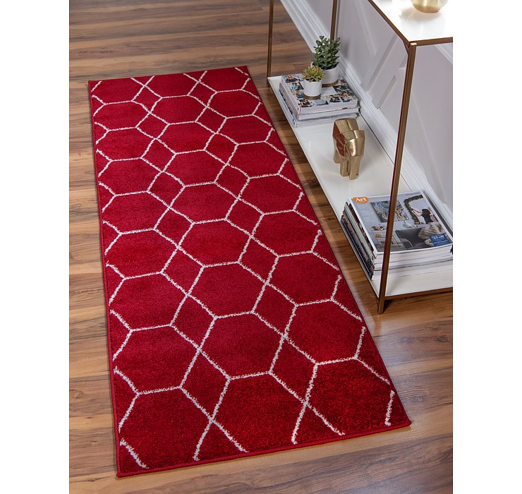 2' x 8' 8 Trellis Frieze Runner Rug