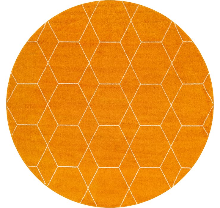 8' x 8' Trellis Frieze Round Rug