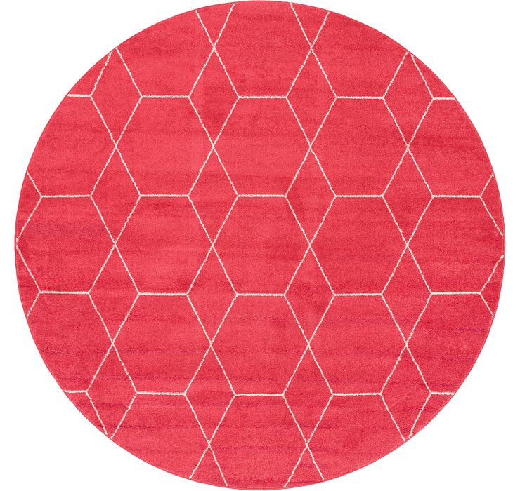8' x 8' Trellis Frieze Round Rug