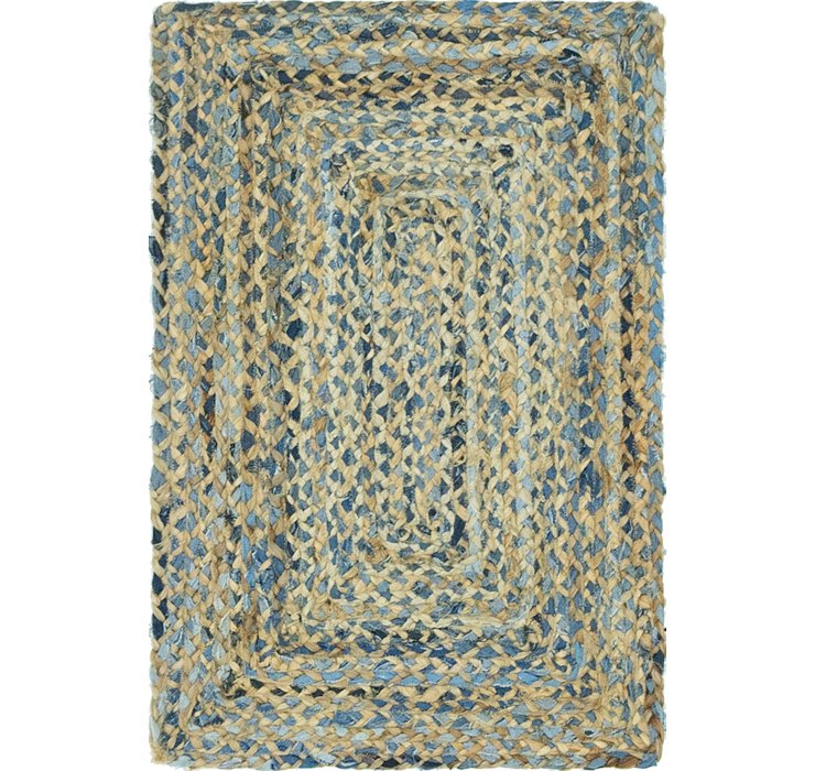 2' x 3' Braided Chindi Rug