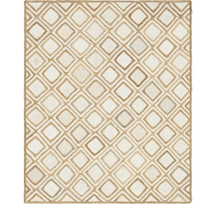 245cm x 305cm Braided Jute Rug