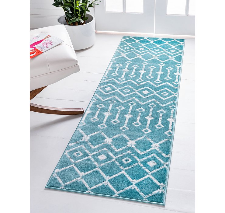 2' x 10' Kasbah Trellis Runner Rug