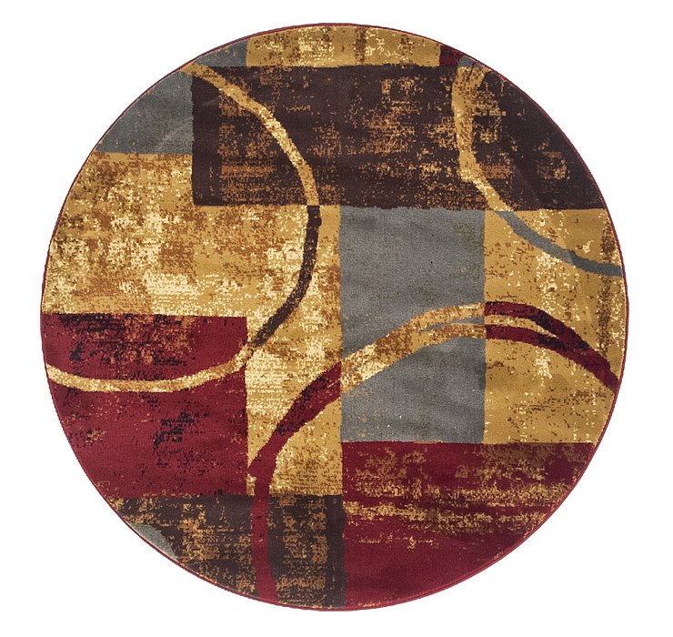 5' x 5' Coffee Shop Round Rug