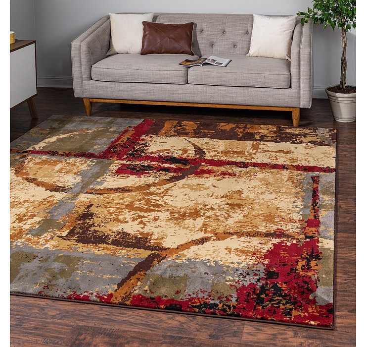 8' x 8' Coffee Shop Square Rug