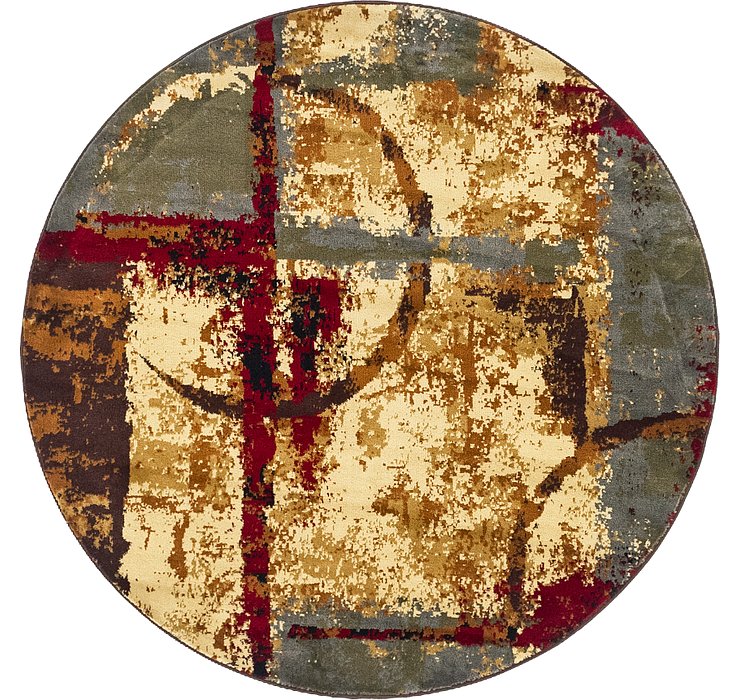 5' x 5' Coffee Shop Round Rug