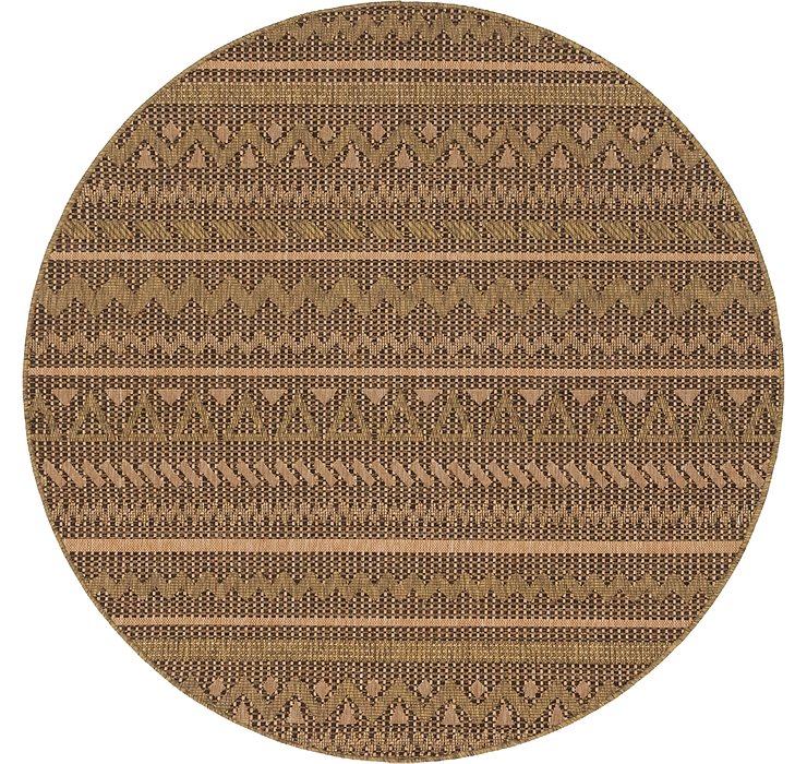 6' x 6' Outdoor Modern Round Rug