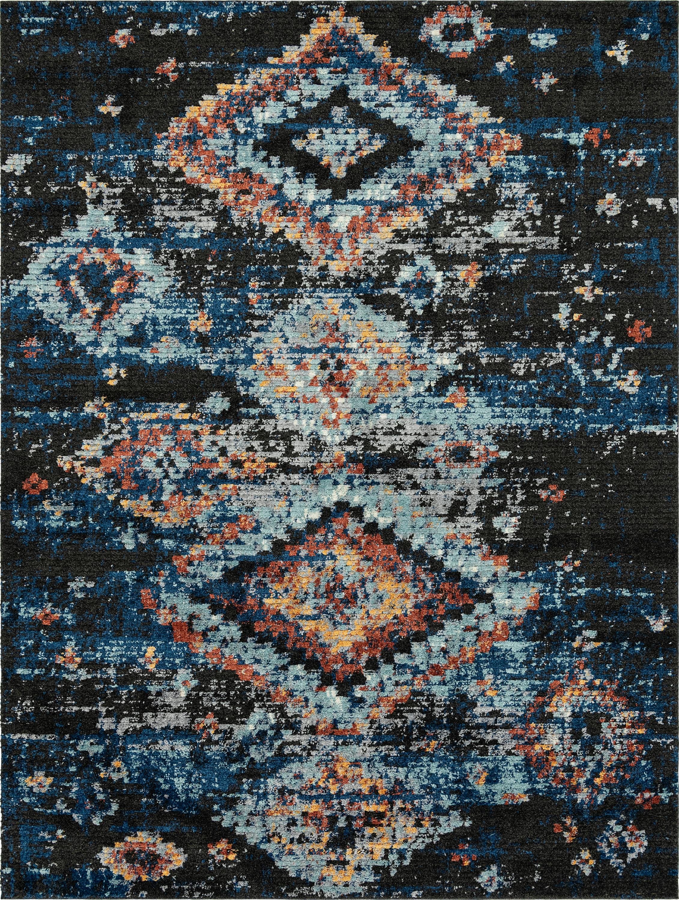 Navy Blue 9' x 12' Morocco Rug eSaleRugs