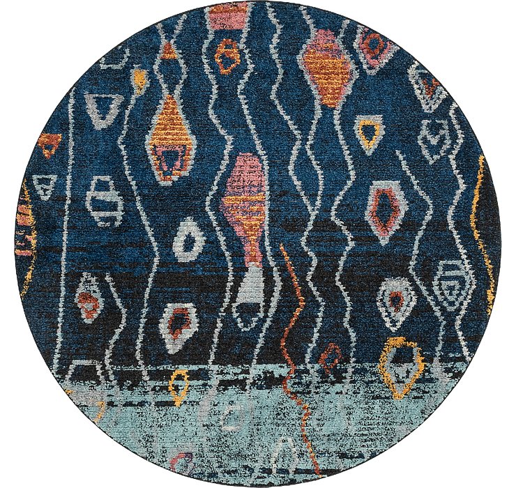 7' x 7' Morocco Round Rug