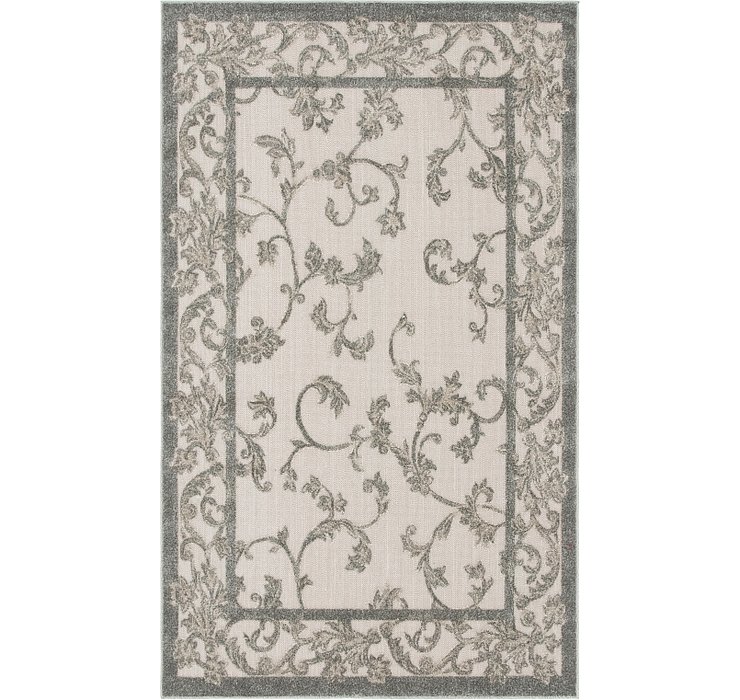 5' x 8' Outdoor Botanical Rug