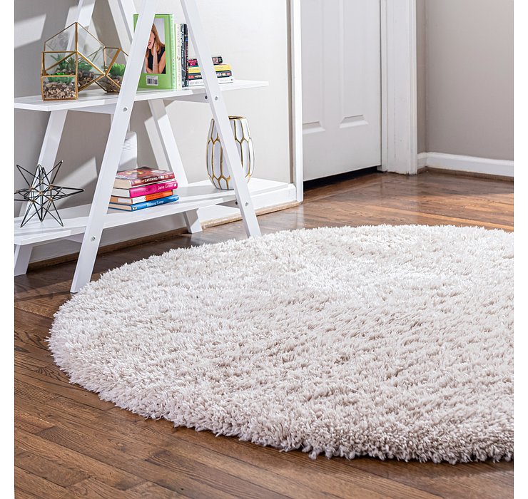 6' x 6' Infinity Shag Round Rug