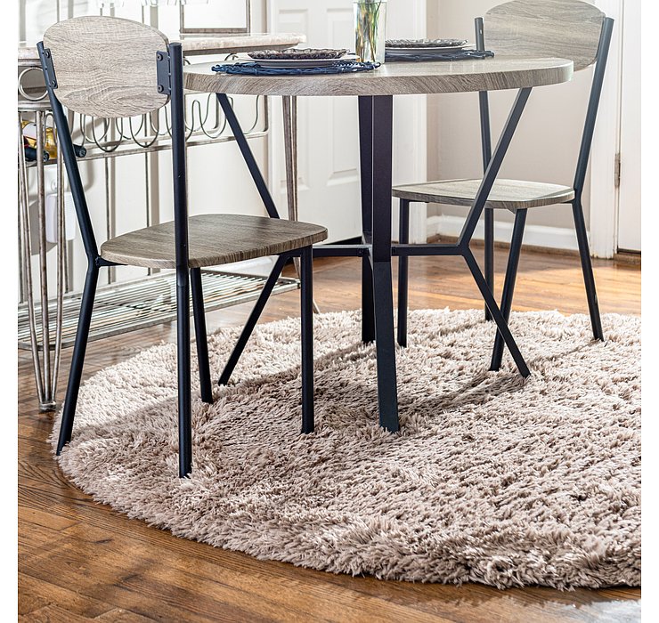 6' x 6' Infinity Shag Round Rug